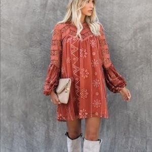 Vici collection strut&bolt laurel crochet dress